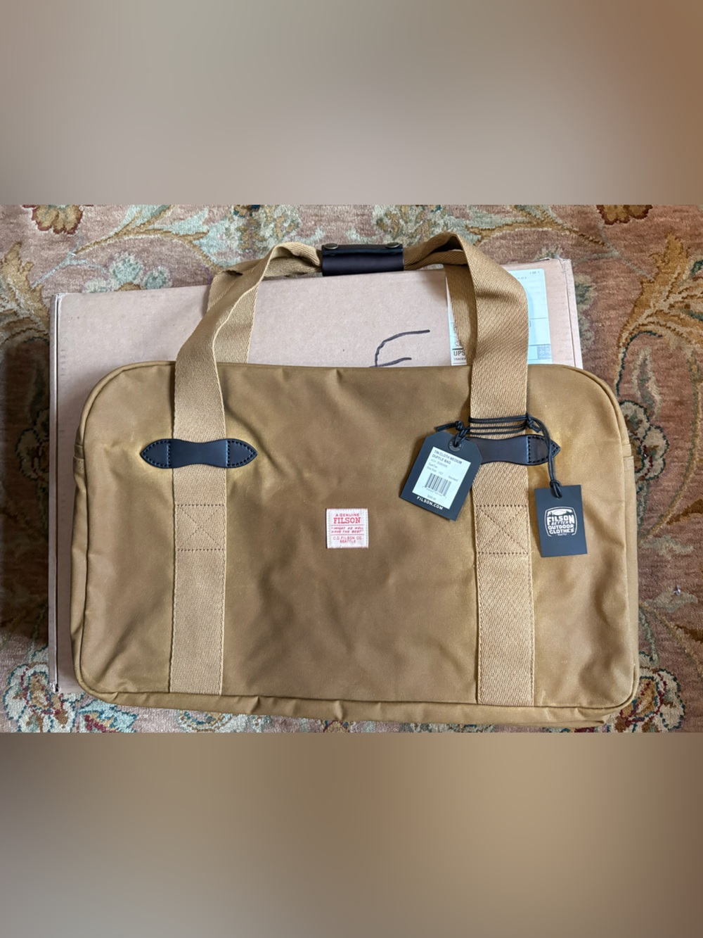 Filson Medium Tin Cloth Duffle Bag- TAN NWT